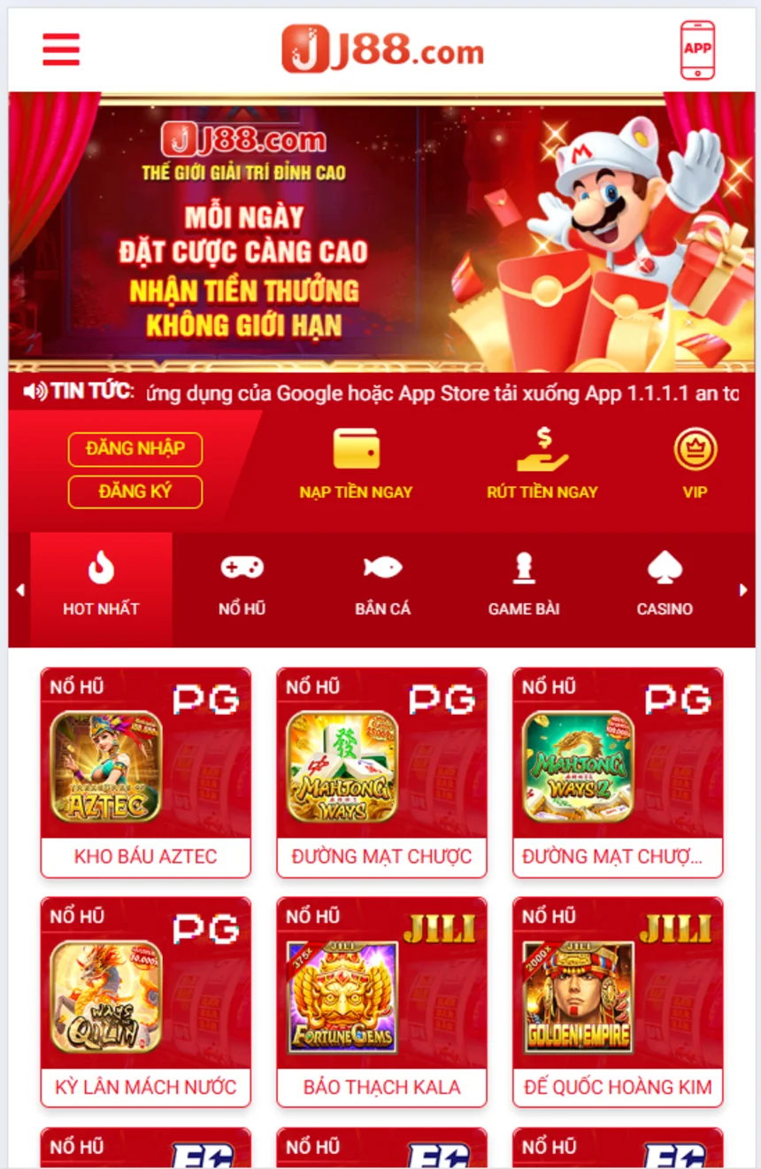 J88 chuyên nghiệp và đáng tin cậy trong ngành casino trực tuyến