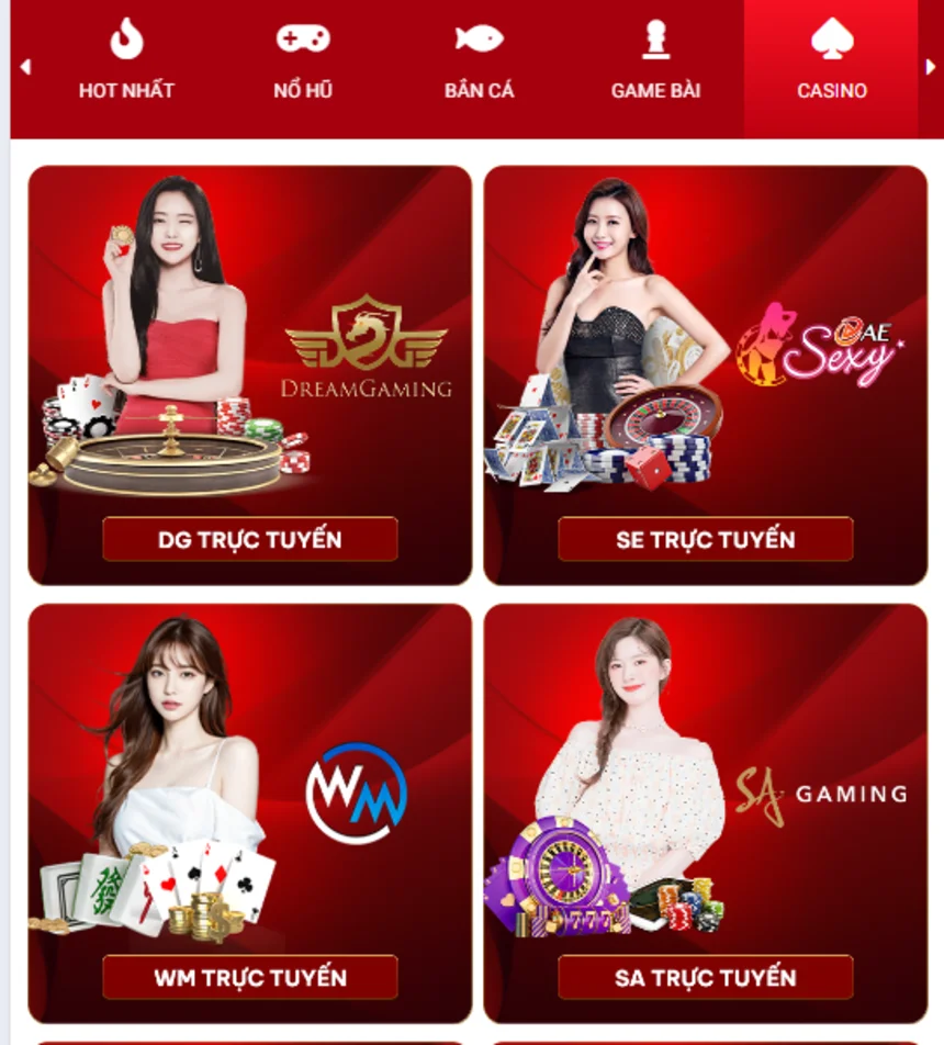 Sức hút của sảnh Live casino J88 chuyên nghiệp